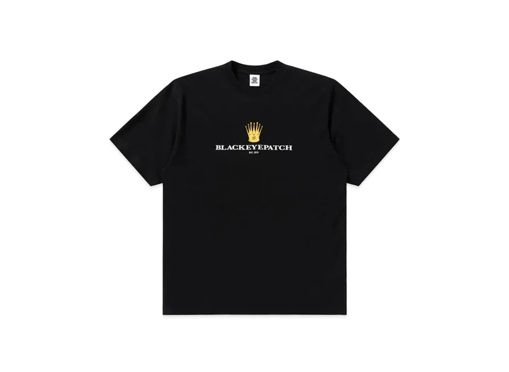 Black Eye Patch Royal Crown Logo Tee "Black"