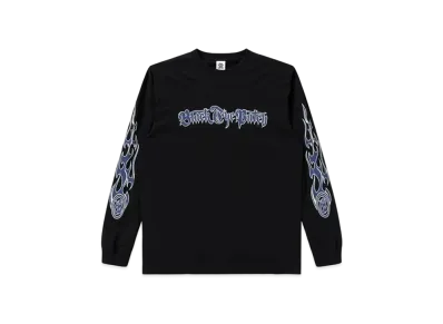 Black Eye Patch Tribal Flames L/S Tee "Black"
