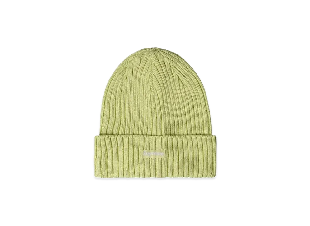 Supreme Overdyed Beanie "Light Lime" (23SS)