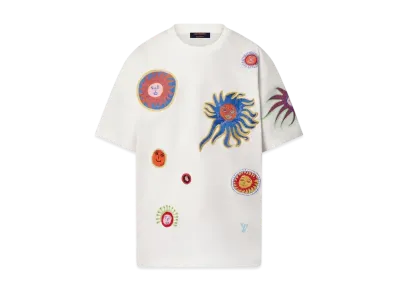 Louis Vuitton x Yayoi Kusama Embroidered Faces T-Shirt My Eternal Soul "Milk White"