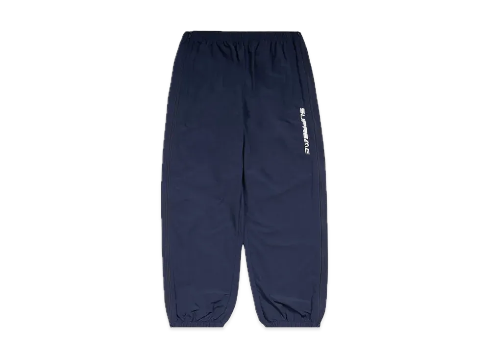 シュプリーム フル ジップ バギー ウォーム アップ パンツ "ネイビー"
