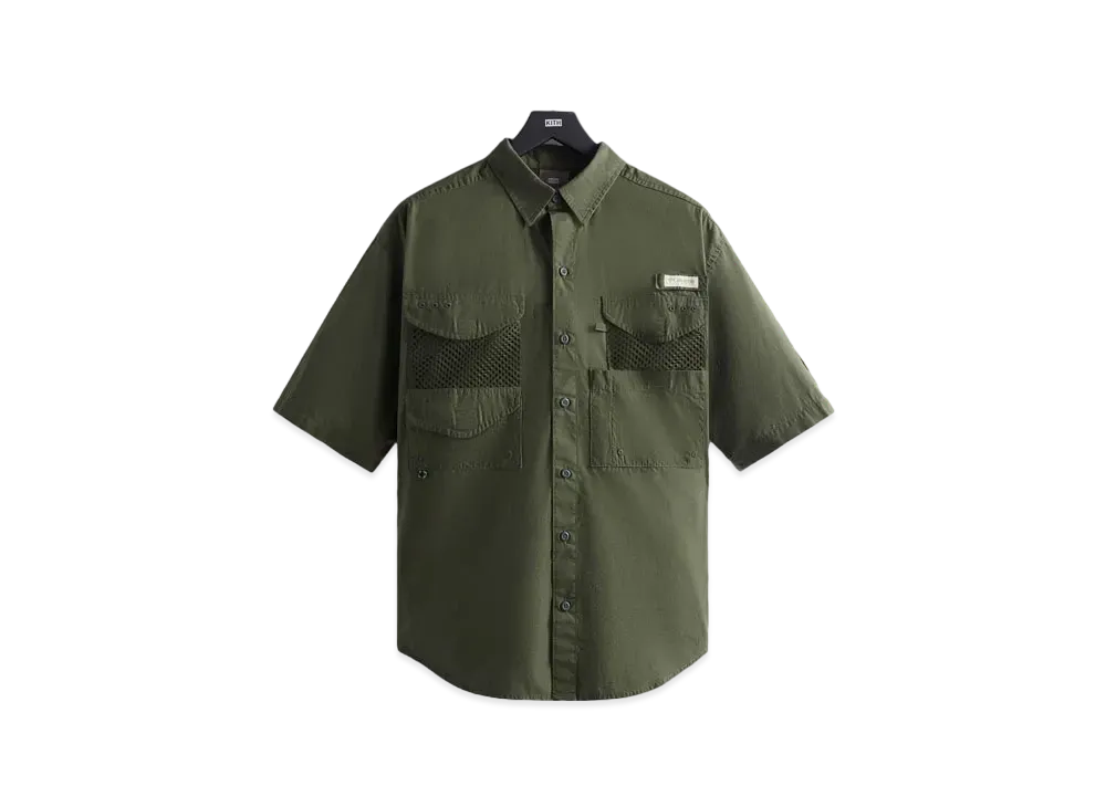Kith x Columbia PFG Short Sleeve Shirt "Surplus Green"