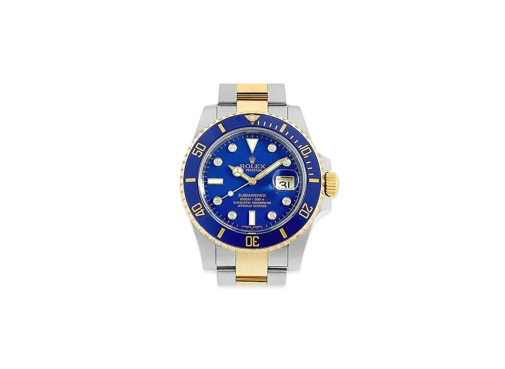 ROLEX Submariner Date Blue Dial Diamonds 116613GLB