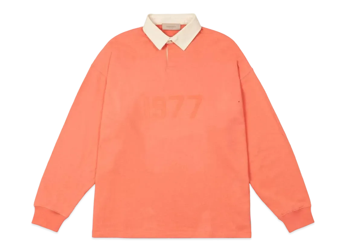 FEAR OF GOD ESSENTIALS Henley Rugby "Coral"