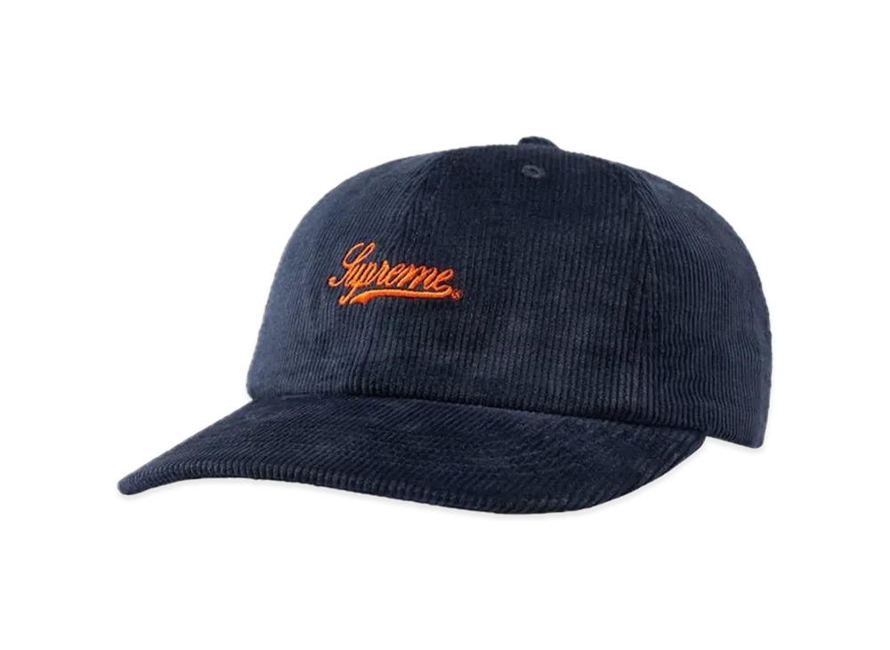 Supreme Script Corduroy 6-Panel "Navy"