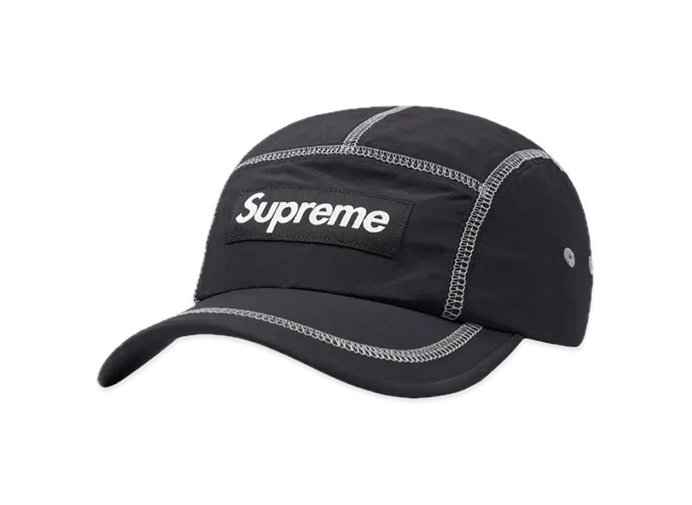 Supreme Reflective Stitch Camp Cap "Black"