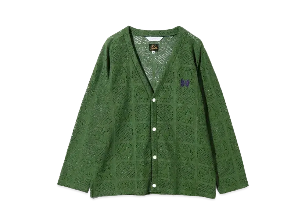 NEEDLES × Sasquatchfabrix. カーディガン Needles x Sasquatchfabrix - Mohair Knit - Eggplant x Olive