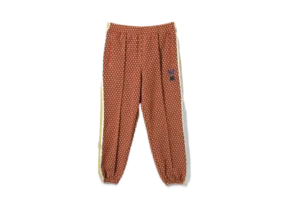 Needles x Sasquatchfabrix. Zipped Track Pant- Diamond Jq. "Orange"