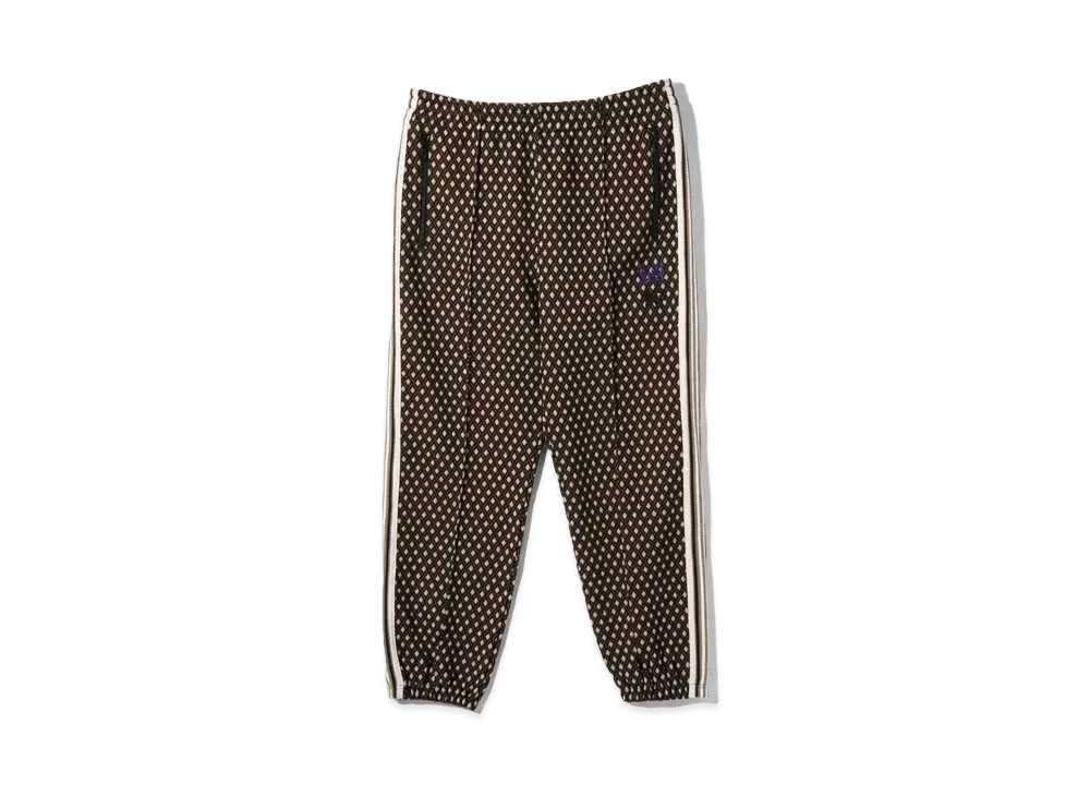 Needles x Sasquatchfabrix. Zipped Track Pant- Diamond Jq. "Black"