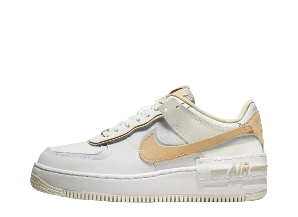 ナイキ ウィメンズ エアフォース1 シャドウ "サミット ホワイト/ウルフ グレー/ピュア プラチナム/セサミ"
