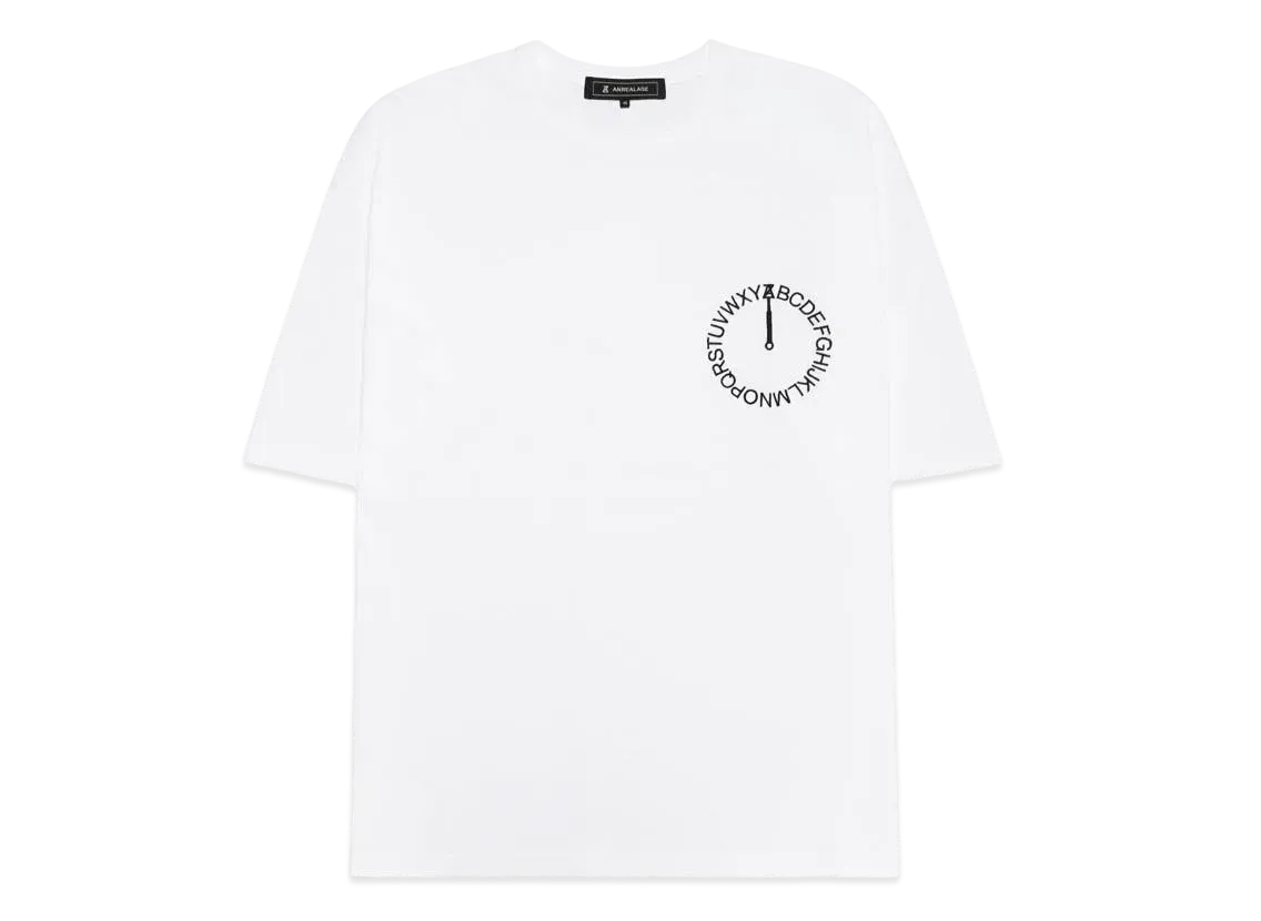 ANREALAGE AZ CIRCLE EMBROIDERY TEE "WHITE"