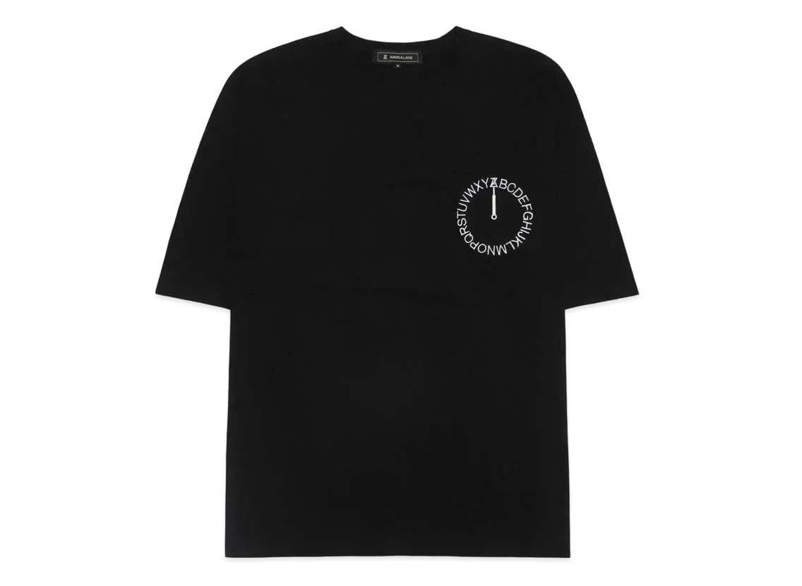 ANREALAGE AZ CIRCLE EMBROIDERY TEE "BLACK"