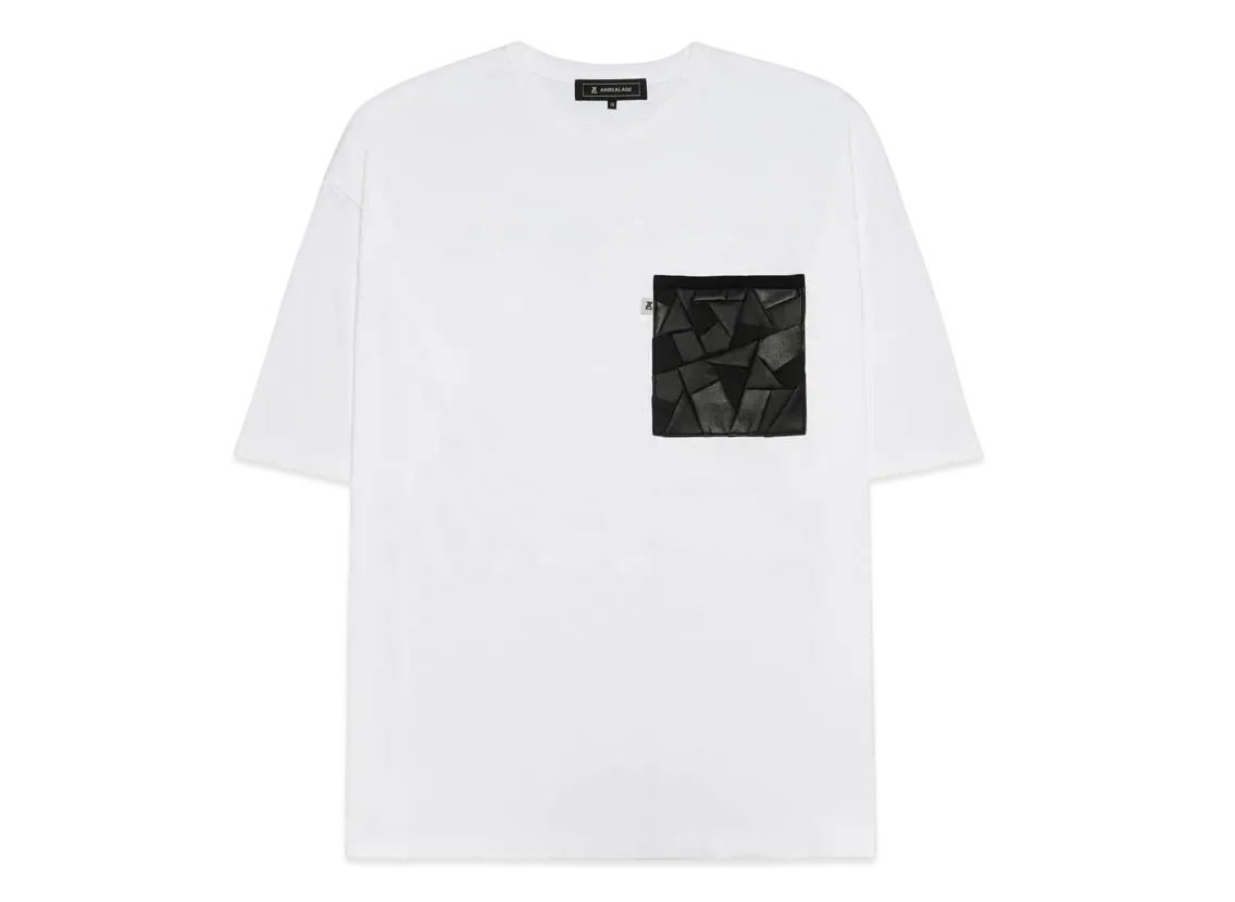 ANREALAGE PATCHWORK POCKET TEE "WHITE"