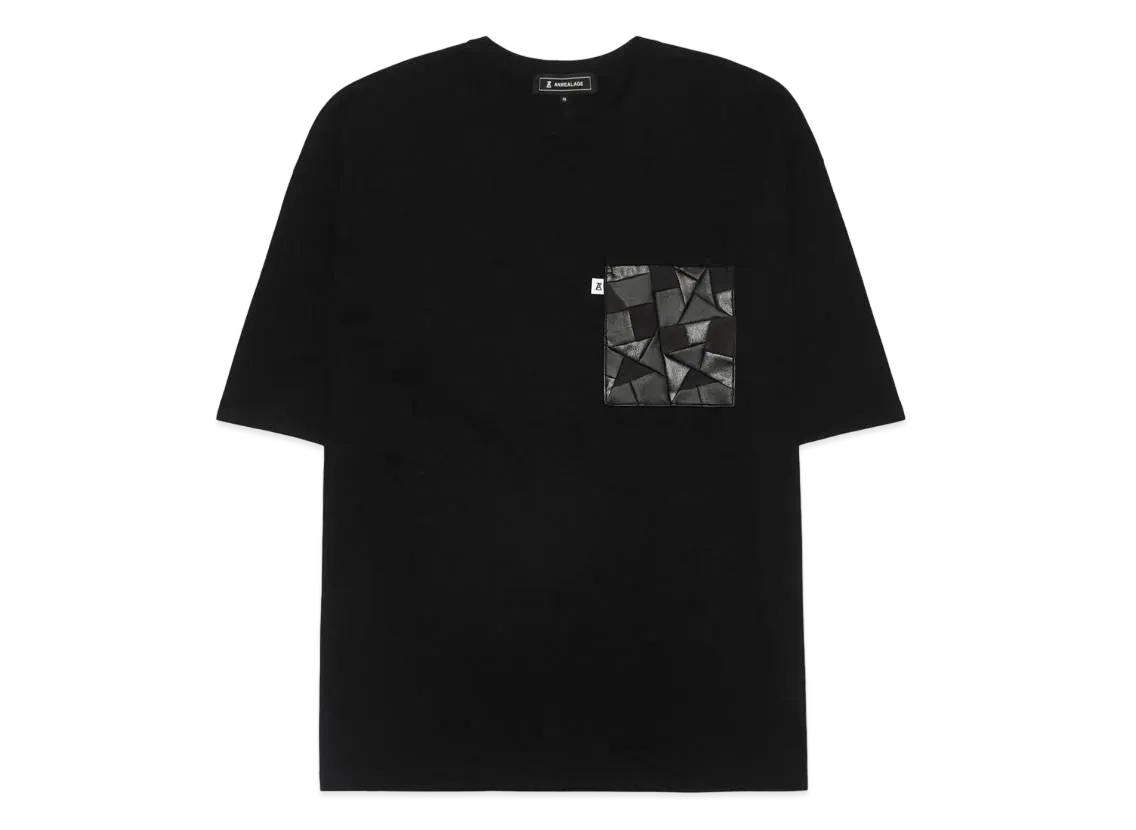 ANREALAGE PATCHWORK POCKET TEE "BLACK"