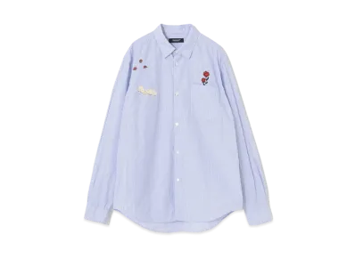 UNDERCOVER Cotton Striped Shirt "Blue ST"