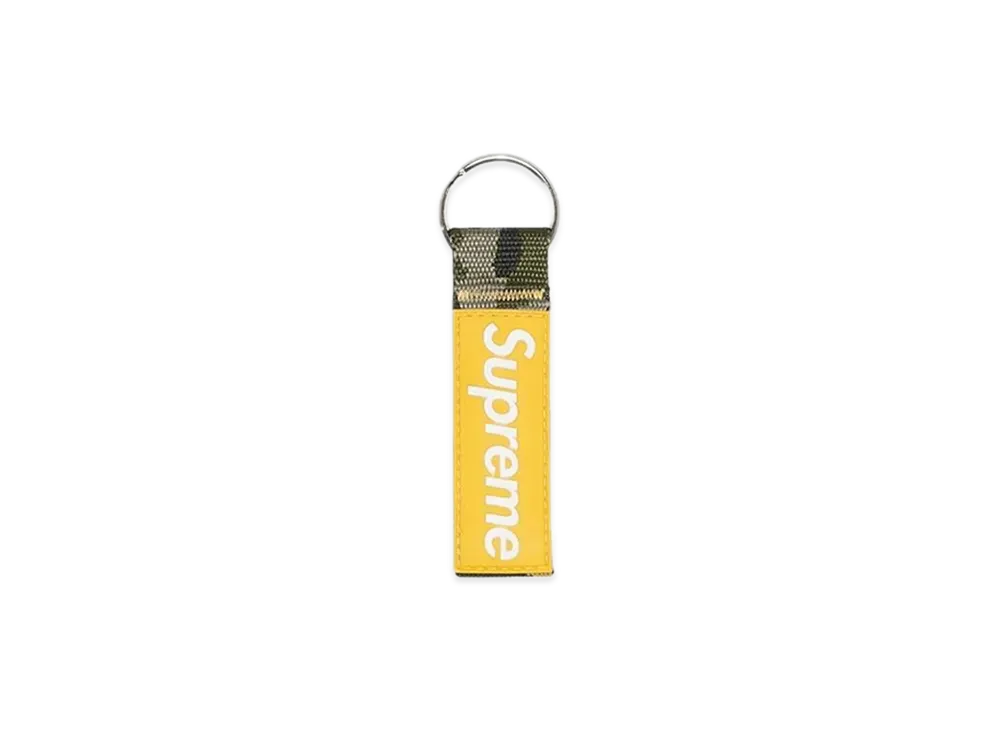 Supreme Webbing Keychain "Yellow Camo" (23SS)
