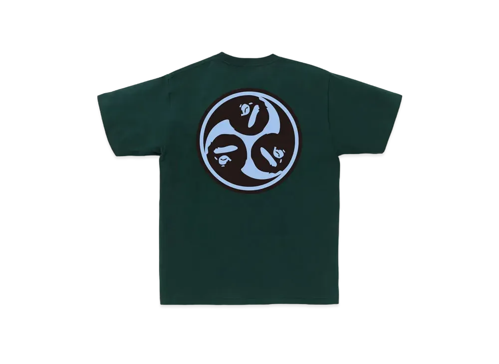A BATHING APE Japan Culture Mitsudomoe Tee "Green"