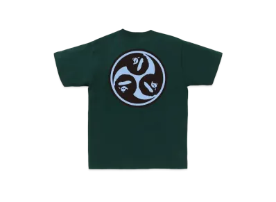 A BATHING APE Japan Culture Mitsudomoe Tee "Green"