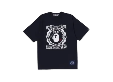 A BATHING APE Japanese Motif Relaxed Fit Tee "White"