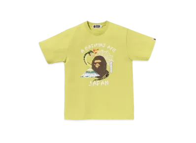 A BATHING APE Bape Japanese Culture Tee "Yellow"