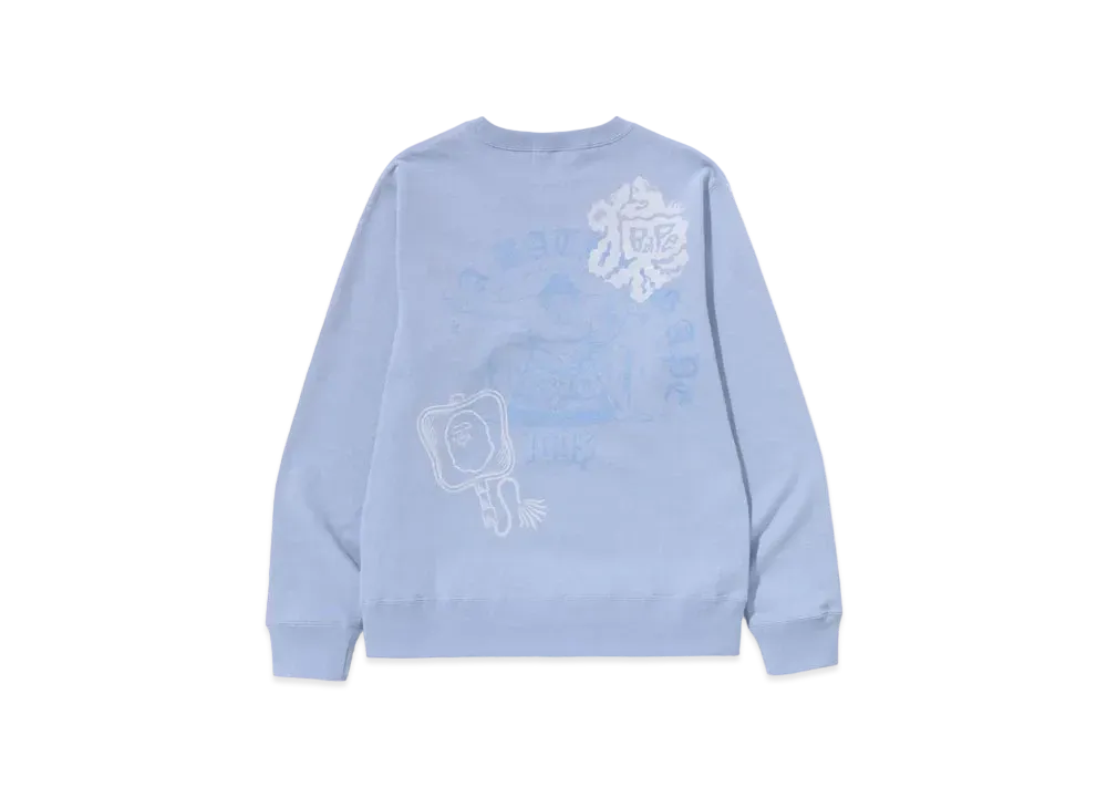 A BATHING APE Japan Culture Sumo Crewneck "Sax"