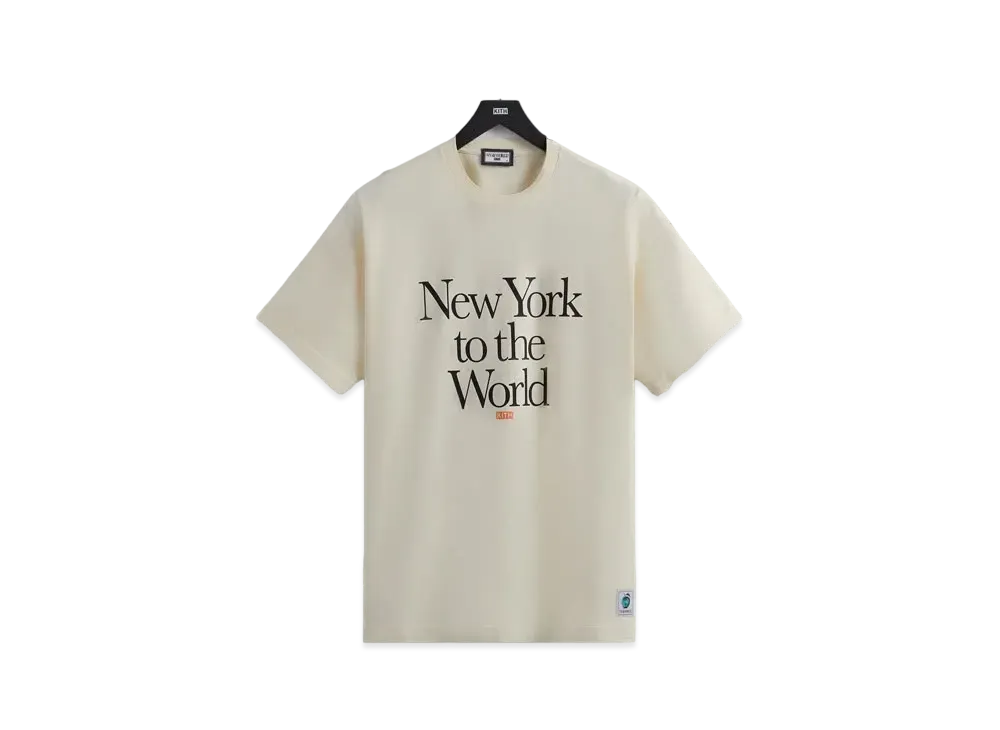 Kith New York to the World Motto Tee "Sandrift"