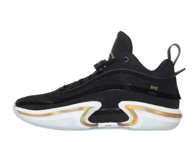 Nike Air Jordan 36 Low "Black Gold" (Clear Sole)