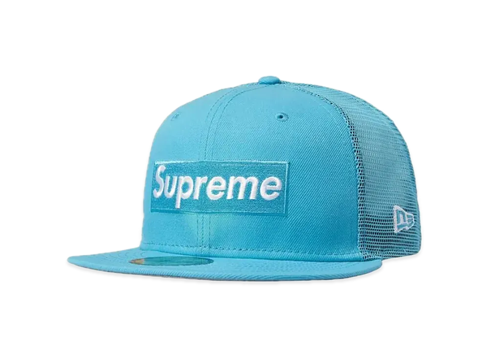 Supreme Box Logo Mesh Back New Era "Blue" (23SS)