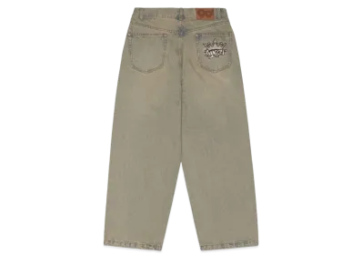 9090 King Logo Vintage Like Denim "Light blue"