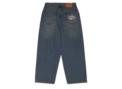 9090 King Logo Vintage Like Denim "Indigo"