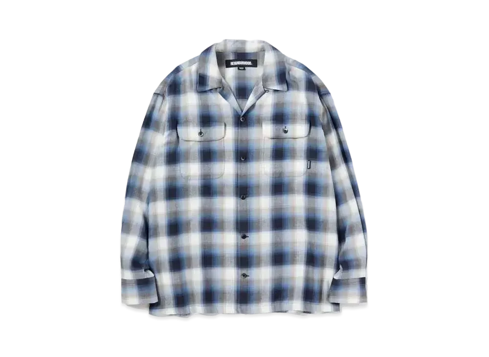 NEIGHBORHOOD Blockombre Shirt LS "Blue"