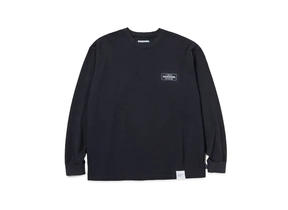 NEIGHBORHOOD Sulfur Dye Crewneck LS "Black"
