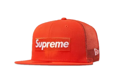 Supreme Box Logo Mesh Back New Era "Orange" (23SS)
