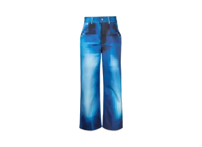 LOEWE Pixelated Baggy Jeans In Denim "Denim"