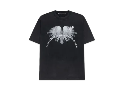 A GOOD BAD INFLUENCE "EVERYTHING IS MADE FROM A DREAM" WASHED T-SHIRT "BLACK"