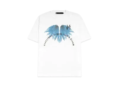 A GOOD BAD INFLUENCE "EVERYTHING IS MADE FROM A DREAM" WASHED T-SHIRT "WHITE"