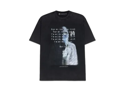 A GOOD BAD INFLUENCE RAPE ME WASHED T-SHIRT "BLACK"