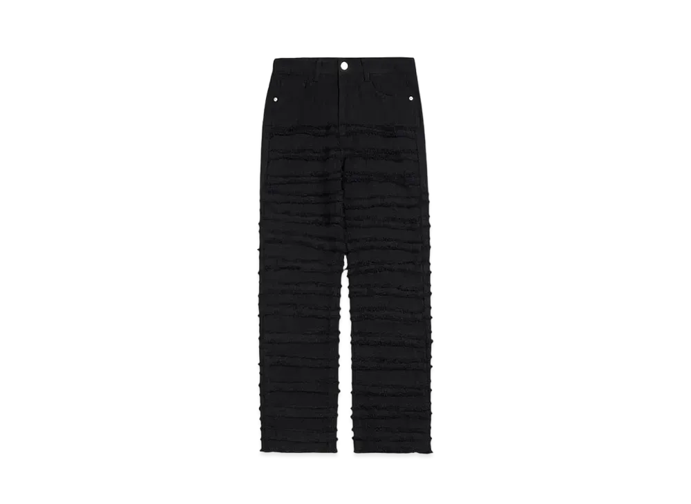 A GOOD BAD INFLUENCE DISTRESSED LINE DENIM JEAN "BLACK"