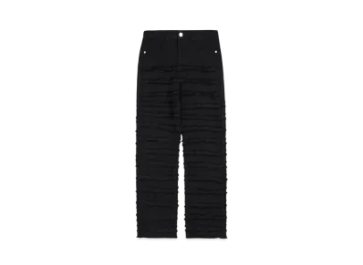 A GOOD BAD INFLUENCE DISTRESSED LINE DENIM JEAN "BLACK"