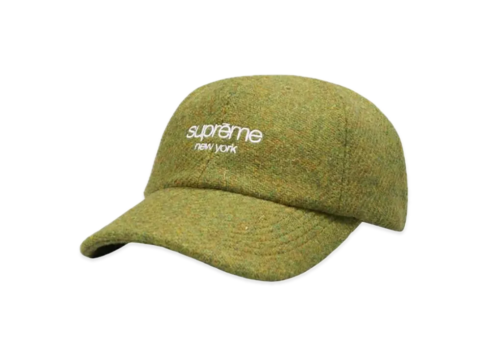 Supreme Harris Tweed Classic Logo 6-Panel "Olive"