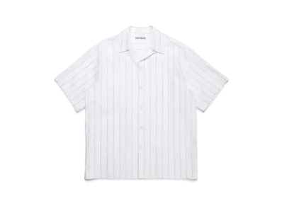 WACKO MARIA SOKTAS / Striped Open Collar Shirt #1 "Brown"