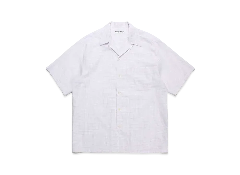 WACKO MARIA TESSITURA MONTI / Check Open Collar Shirt "Red"