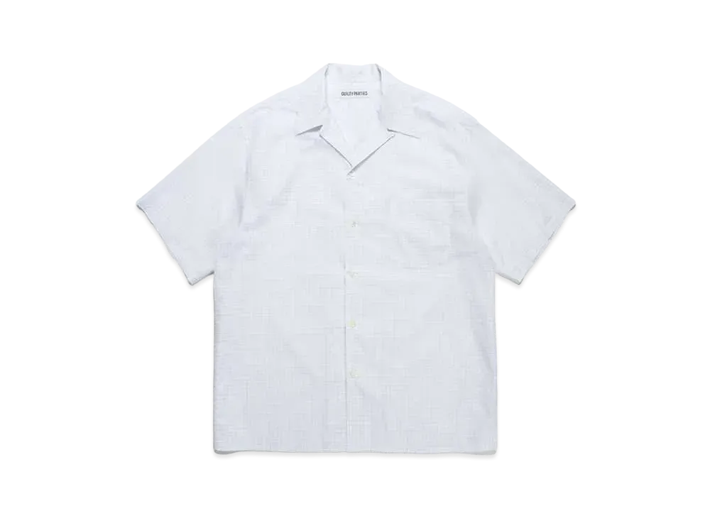 WACKO MARIA TESSITURA MONTI / Check Open Collar Shirt "Green"