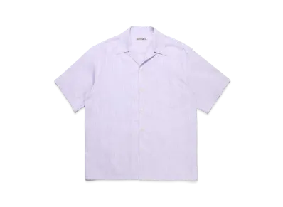 WACKO MARIA SOKTAS / Striped Open Collar Shirt "Purple"