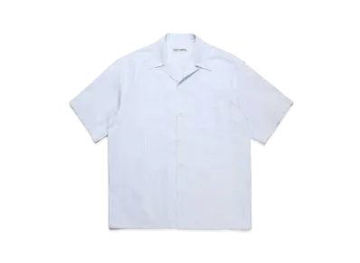 WACKO MARIA SOKTAS / Striped Open Collar Shirt "Blue"