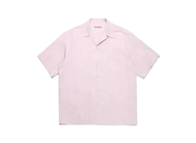 WACKO MARIA SOKTAS / Striped Open Collar Shirt "Pink"