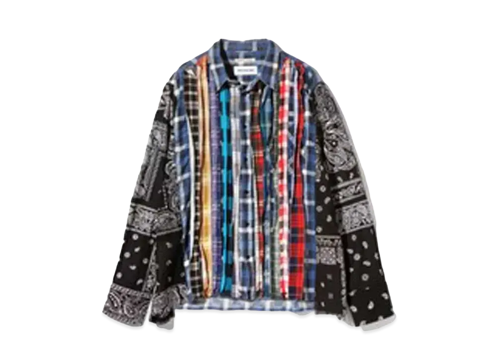Needles x MIYAGIHIDETAKA Ribbon Wide Shirt - Flannel + Bandana "Type 1"