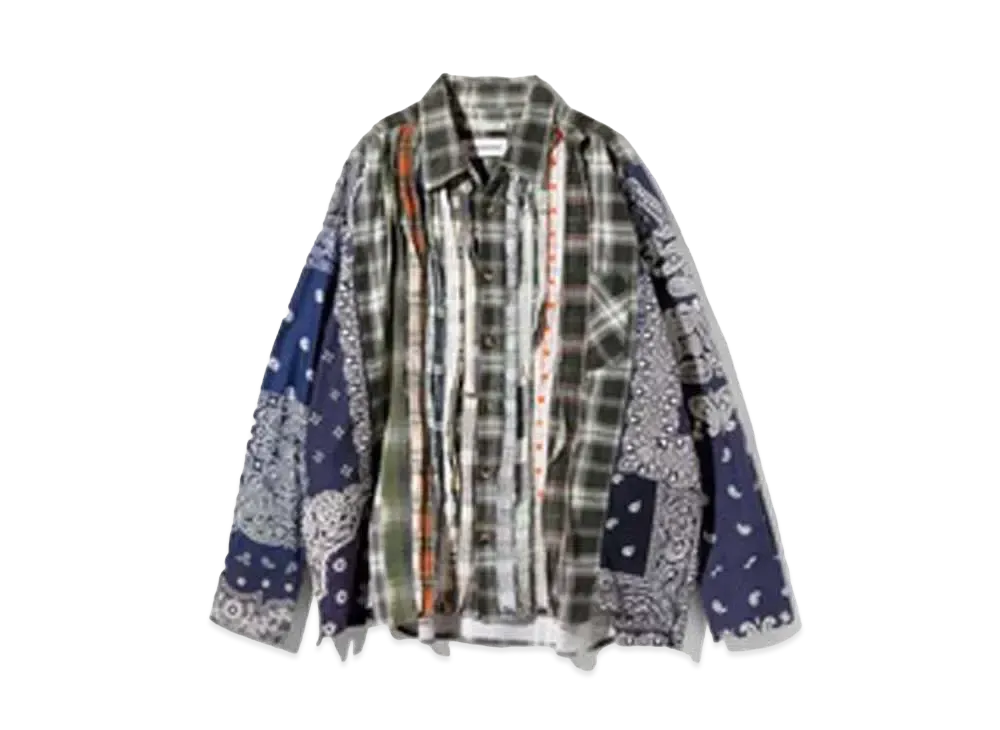 Needles x MIYAGIHIDETAKA Ribbon Wide Shirt - Flannel + Bandana "Type 3"