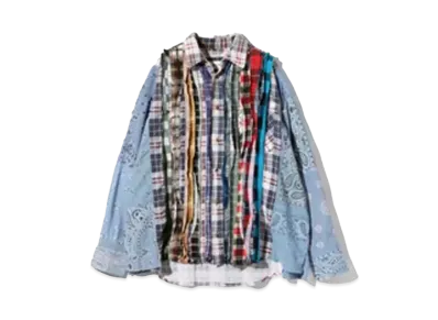 Needles x MIYAGIHIDETAKA Ribbon Wide Shirt - Flannel + Bandana "Type 5"