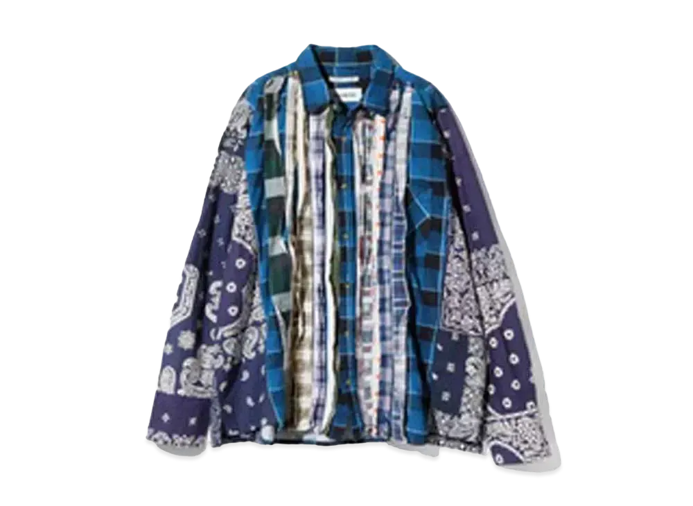 Needles x MIYAGIHIDETAKA Ribbon Wide Shirt - Flannel + Bandana "Type 6"